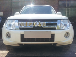 Защита радиатора Mitsubishi Pajero IV 2011-2014 black PREMIUM