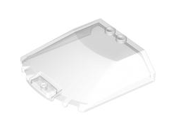 Windscreen 6 x 6 x 1 1/3 Straight Sides, Trans-Clear (65633 6515540 6583648)