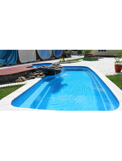 Композитный бассейн 7,5 х 3 х 1,2-1,81 "Флери" Franmer