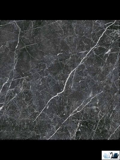 Керамогранит Гранитея Пайер Черный 60 х 60 см матовый мрамор
