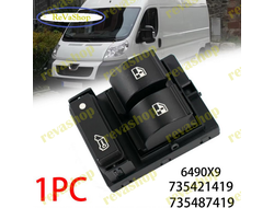 блок кнопок, управление стеклоподъемниками, Peugeot, Citroen, кнопки стеклоподъемников, автозапчасти