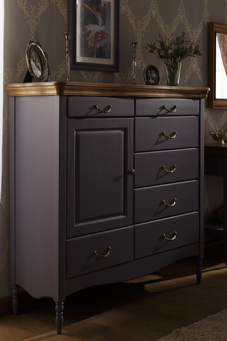 Комод Айно 4 высокий из массива сосны с ящиками 114 х 43 х 113,5 см