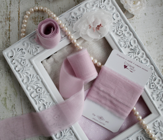 Шелковая лента PINK ORCHID 2,5 СМ * 135 СМ