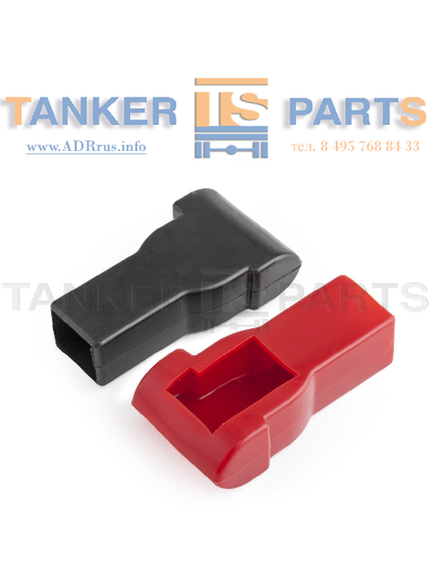Комплект крышек клемм АКБ (термопластик, черная и красная)