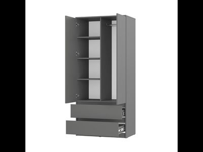 Шкаф Симпл ШК-03 Графит (Мебелони)