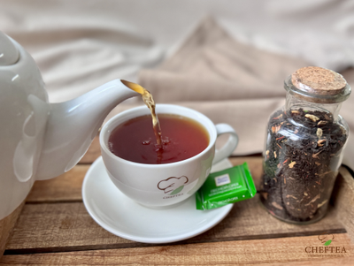 Чай с апельсином и корицей - Рождественский пудинг (80г) в стеклянной бутылке