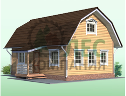 Двухэтажный дом из бруса 6x9