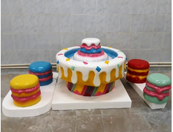 Стол песочница «Тортик» из стеклопластика