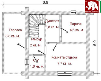 Проект 1-05, 70 кв.м., 5*7