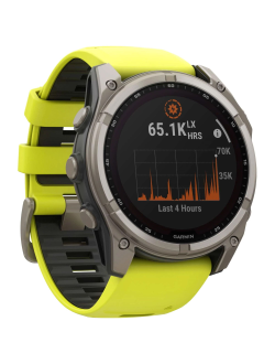 Часы Garmin Fenix 8 —51mm Solar Sapphire Titanium Amp Yellow / Graphite