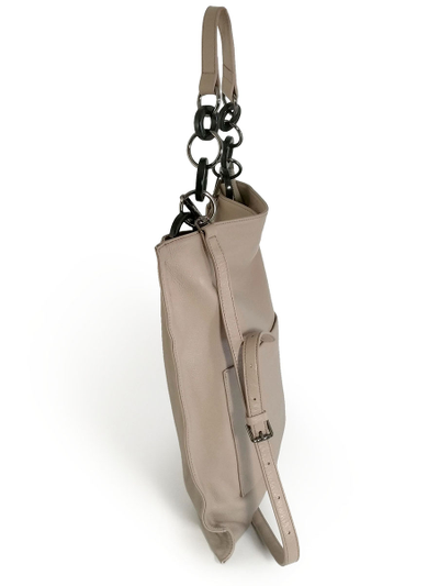 (АРТИКУЛ: 10110/1) СУМКА ЖЕНСКАЯ, БОЛЬШАЯ, НАТУРАЛЬНАЯ КОЖА, БЕЖЕВАЯ, ЧЕРЕЗ ПЛЕЧО