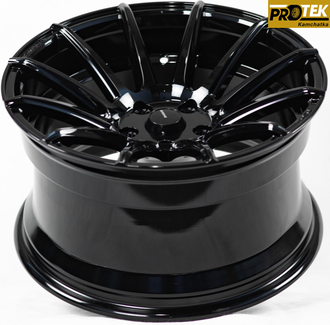 Комплект дисков R17 9,5J ET+25 5*114,3 Shogun RS-Z Черный (S136)