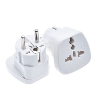 2000397135673	Розетка - Переходник  с US/CN/UK на EU (Travel adapter) (white)	  -  Китай-Евро!!!