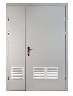 ТЕХНИЧЕСКАЯ МЕТАЛЛИЧЕСКАЯ ДВЕРЬ С ВЕНТИЛЯЦИОННОЙ РЕШЕТКОЙ арт. ДГ-04