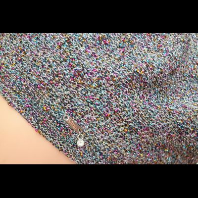 Радужный берет женский вязаный Vizio Италия 6607