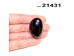 Обсидиан натуральный черный (галтовка) арт.21431: 19,2г - 35*24*16мм