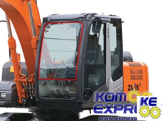 Как снять лобовое стекло на экскаваторе хитачи 4448306 Стекло лобовое верхнее Hitachi ZAXIS ZX (110 130 160 180 200LC 210 230LC