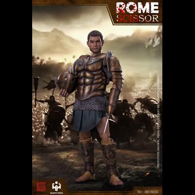 Римский гладиатор скисор (арбелас) в золотой броне - Коллекционная ФИГУРКА 1/6 Imperial Army Hunting Ground Fighter SCISSOR Gold Edition (HH18035) - HHMODEL &amp; HAOYUTOYS