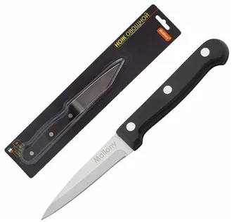 Нож с бакелитовой рукояткой MALLONY   MAL-07B для овощей, 8 см,  (985307)
