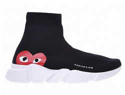Кроссовки Balenciaga Speed Trainer x Comme Des Garçons Черные