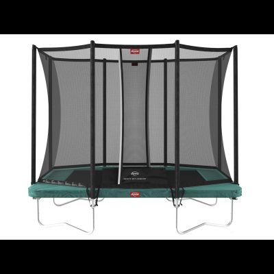 Прямоугольный Батут BERG Ultim Favorit Regular 280 Green + Safety Net Comfort