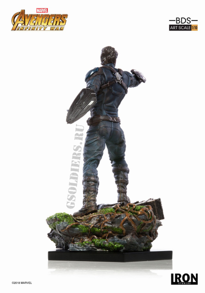 Капитан Америка, Мстители 1/10 Marvel Captain America Scale 1/10 Avengers Infinity War, Iron Studios