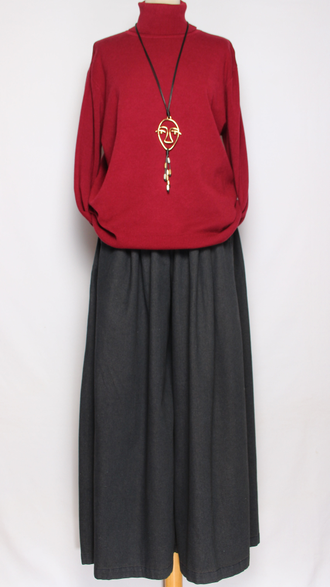 Свитер "ГЛАДКИЙ С ДЛИННЫМ РУКАВОМ " 7807 фуксия, чайная роза, бордо, розовый   р.52-56