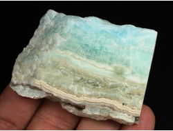 Арагонит голубой, полировка с двух сторон, Африка (61*44*11 мм, 68 г) №37754