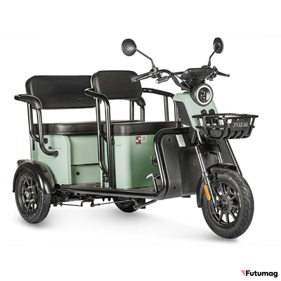 Электротрицикл Wanshida LC300 60V 1000Вт зеленый