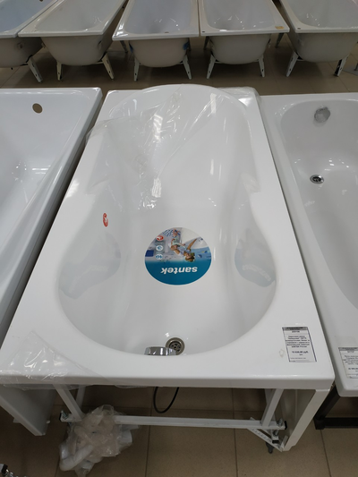 Акриловая ванна SANTEK КАЛЕДОНИЯ 170х75 каркас, слив-перелив