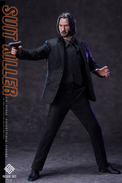 Джон Уик (Киану Ривз, "Джон Уик") - Коллекционная ФИГУРКА 1/6 scale Suit killer (PT-sp61) - PRESENT TOYS