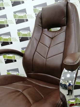 Кресло Everprof Drift M Экокожа Коричневый