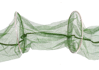Садок рыболовный  с подставкой в прорезиненном чехле 33см*1,7м