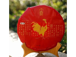 Лот 755, Петух Знак Зодиака Памятный Чай, Шен Пуэр, 357 грамм, 2017 года