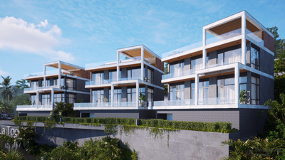 Новый проект больших вилл с индивидуальными бассейнами и шикарным видом на Батуми, море и горы.  3