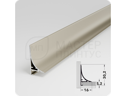 Микроплинтус АПЛ 01 производства Лука, длина 2,4м. цвет черный