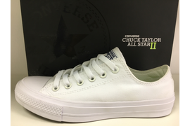 белы низкие кеды Converse All Star II Chuck Taylor моновайт