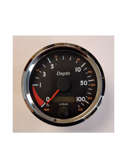 Индикатор эхолота VDO Marine N01 410 902 12/24 В 0-120 м 85 мм хромированный