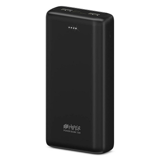 Внешний аккумулятор  2xUSB+C+Lightning, Hiper, черный, PSL28000