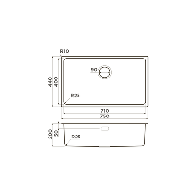 Мойка OMOIKIRI TADZAVA 75-U/I IN