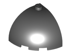 Brick, Round Corner 3 x 3 x 2 Dome Top, Black (88293 / 4609397)