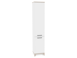 Гостиная AURELIO (АУРЕЛИО) - AURELIO 11 Шкаф для белья Белый-Блеквуд Сатиновый