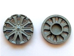 Wheel Cover 10 Spoke T Shape - for Wheel 18976, Flat Silver (18979a / 6107393)