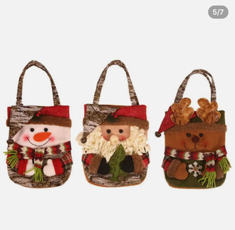 Рождественская подарочная сумочка Медвежонок