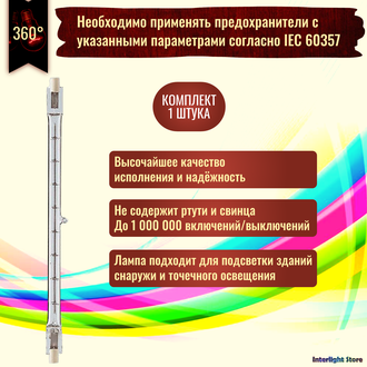 Muller Licht HS-515A 150w 117.6mm 220-240v R7s