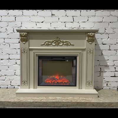 Электрокамин Византия SLG патина с очагом Sparta 25.5 LED