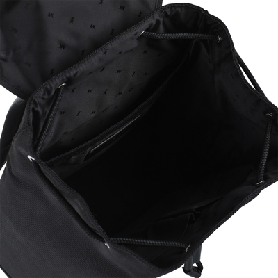 Мужской рюкзак Michael Kors сетчатый с логотипом черный в открытом виде