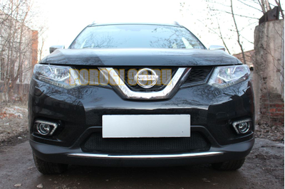 Защита радиатора Nissan X-Trail T32 2015-2018 black низ