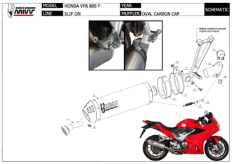 Глушитель Mivv Oval Carbon H.064.LEC
