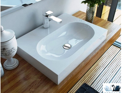 Раковина Эстет Nika 61 х 45 см из искусственного камня накладная купить в магазине Маруся Краснодар